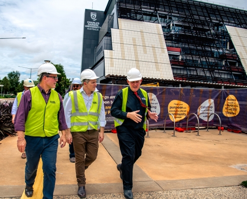 Capital Insights and DCOH (formerly Halikos) for facilitating a tour of the Education and Community Precinct Campus for Minister of Education Jason Clare.